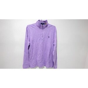 Polo Ralph Lauren 1/4 Zip Estate Sweater Men's SM XL Purple Long Sleeve Pullover